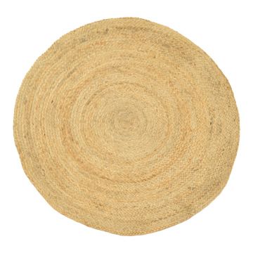 Covor decorativ Solon, Juta, Diametru 150cm, 150x150 cm
