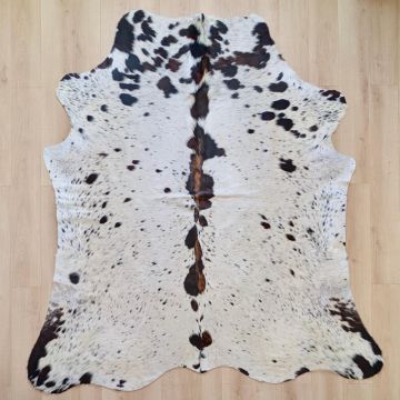 Covor din Piele de Vaca - Alb Pestrit (245cm x 225cm) - Default Title