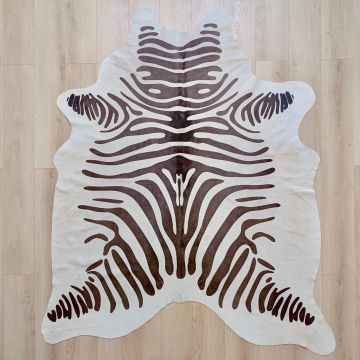 Covor din Piele de Vaca - Imprimeu Zebra (205cm x 175cm) - Default Title