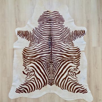 Covor din Piele de Vaca - Imprimeu Zebra (230cm x 195cm) - Default Title