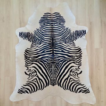Covor din Piele de Vaca - Imprimeu Zebra (240cm x 200cm) - Default Title