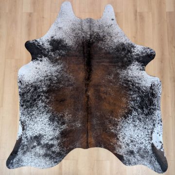 Covor din Piele de Vaca - Pestrit Tricolor (220cm x 195cm) - Default Title