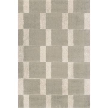 Covor grej din lână 133x190 cm Agnus Pavement – Agnella