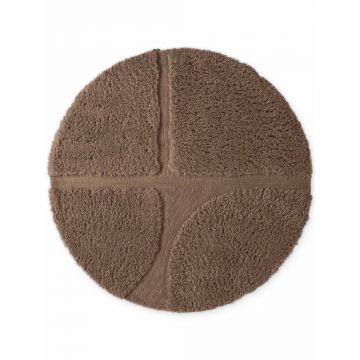 Covor maro țesut manual rotund ø 160 cm Lambeth Jasper – Ted Baker