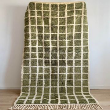 Covor Marocan din Lana - Beni Mrirt Gridlines - Default Title