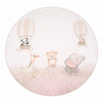 Covor pentru copii lavabil ø100 cm Dainty Animals – Mila Home