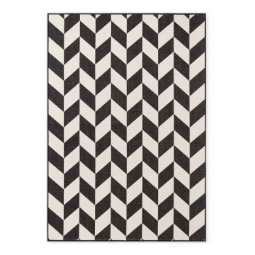 Covor pentru exterior și interior negru/crem 200x300 cm Haringey Terrick – Ted Baker