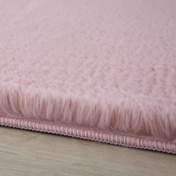 Covor Pouffy V1 Roz 120 x 120cm