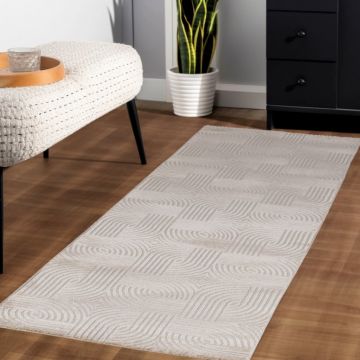 Covor Sahara V2 Bej 80 x 250cm la reducere