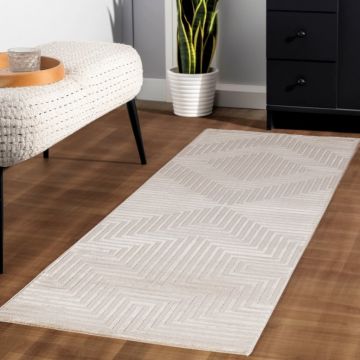 Covor Sahara V5 Bej 80 x 250cm la reducere