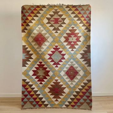 Covor Traditional din Lana - Kilim Kazak - 120 x 180 cm