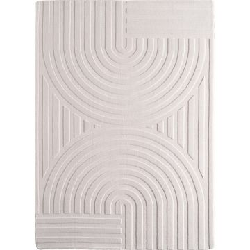 Covor traversa boho Pompei V1 Crem 80x250 cm