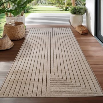Covor traversa Nova V2 Bej, 80 x 250 cm la reducere