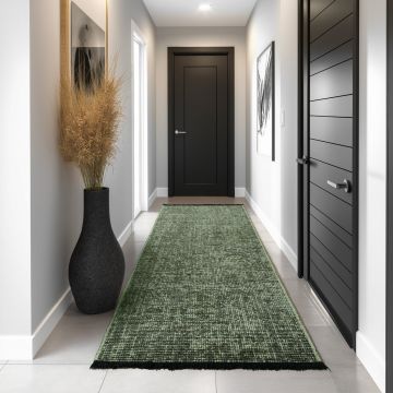 Covor traversa Space Verde, 80 x 250 cm