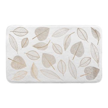 Covoraș de baie alb din material textil 45x75 cm Joya – douceur d'intérieur