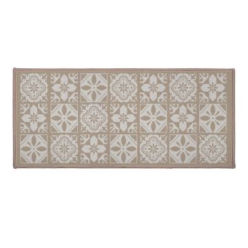 Covoraș de baie bej din material textil 50x120 cm Constantine – douceur d'intérieur