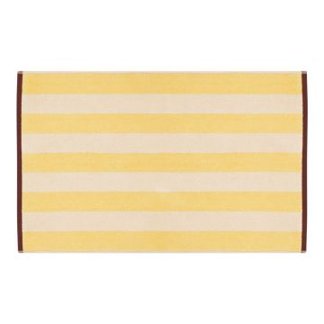 Covoraș de baie galben din material textil 50x80 cm Gobo – noo.ma