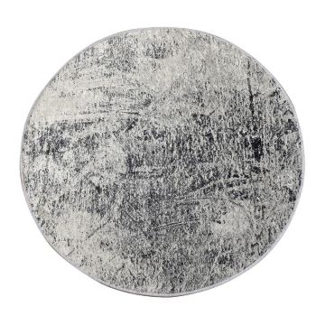 Covoraș de baie gri ø 100 cm Evidence – Foutastic