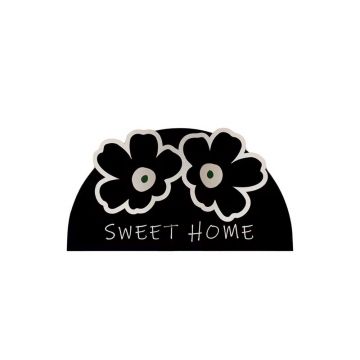 Covoraș de baie negru 60x100 cm Miedo – Foutastic