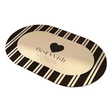 Covoraș de baie negru/crem 60x100 cm Best Wish – Foutastic