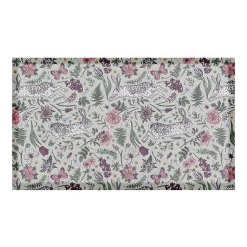 Covoraș de intrare din PVC 40x70 cm Hare Wildflowers – Artsy Doormats