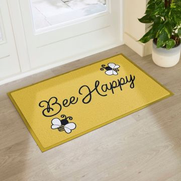 Covoraș de intrare din PVC 60x90 cm Bee Happy – Artsy Doormats