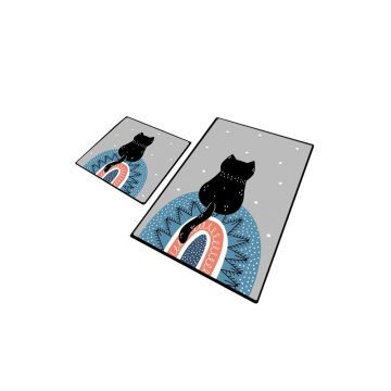 Covorașe de baie 2 buc. 60x100 cm Waiten – Foutastic