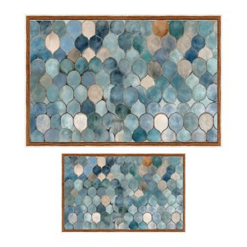 Covorașe de baie albastre 2 buc. 60x100 cm – Foutastic