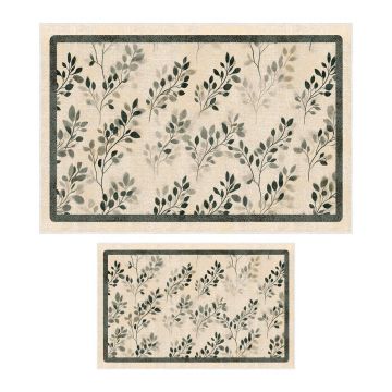 Covorașe de baie bej 2 buc. 60x100 cm – Foutastic