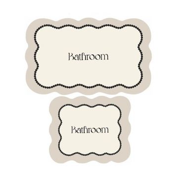 Covorașe de baie crem 2 buc. 60x100 cm Bounde – Foutastic