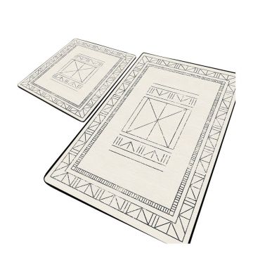 Covorașe de baie crem 2 buc. 60x100 cm Touch – Foutastic