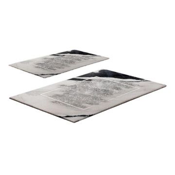 Covorașe de baie grej 2 buc. 60x100 cm CT – Foutastic