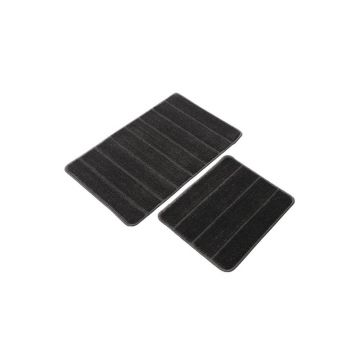 Covorașe de baie gri-antracit 2 buc. 50x80 cm Yeni Cizgli – Foutastic