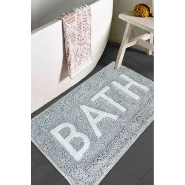 Covoras de baie, L'essentiel Maison, Cotonel, 70x120 cm, Gri
