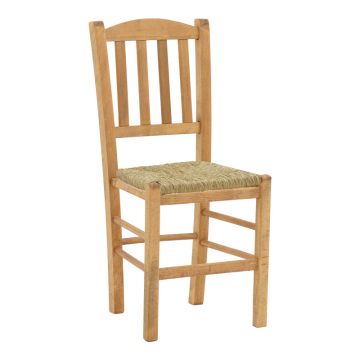 Scaun cafenea cu covoraș Dmnir-Charchie lemn masiv de fag lustruit, nuc, 41x42x92 cm