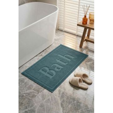 Set covorase de baie 2 piese, L'essentiel Maison, Bath, Albastru petrol