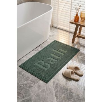 Set covorase de baie 2 piese, L'essentiel Maison, Bath, Verde inchis