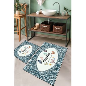 Set covorase de baie 2 piese, L'essentiel Maison, Calling, Multicolor