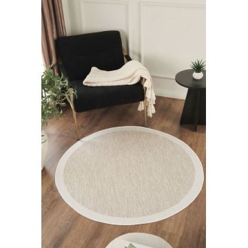 Covor (160 cm), Sisalux 3085 Round, 160x160 cm, Bej