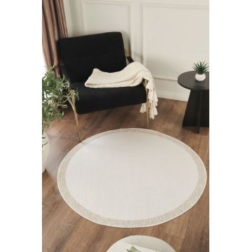 Covor (200 cm), Sisalux 3084 Round, 200x200 cm, Crem / Bej