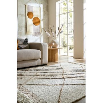 Covor Asterix Linear Bej, Natural 120x170 cm, Flair Rugs
