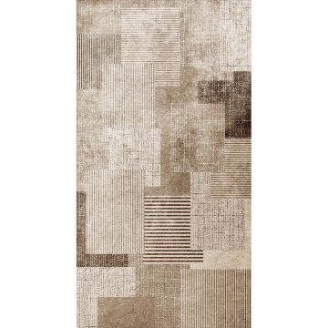 Covor bej lavabil 50x80 cm Cubo – Vitaus