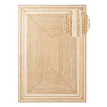 Covor crem/în culoare naturală reversibil/țesut manual din iută 200x300 cm Looma – Hanse Home