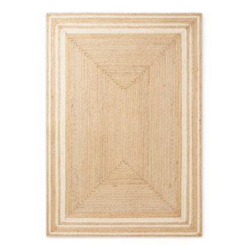 Covor crem/în culoare naturală reversibil/țesut manual din iută 80x150 cm Looma – Hanse Home