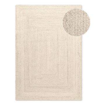 Covor crem reversibil/țesut manual din iută 80x150 cm Juno – Hanse Home