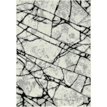 Covor Dreptunghiular, 120 x 170 cm, Gri, Model Cappuccino 16102