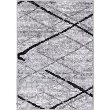Covor Dreptunghiular Gri, 120 x 170 cm, Model Cappuccino 16430-168