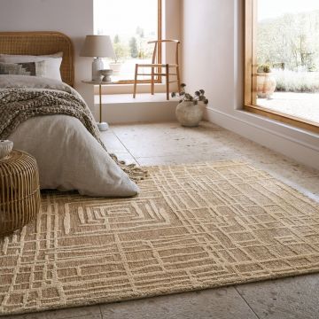 Covor Elliot Circular Knit Bej 200x300 cm, Flair Rugs