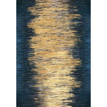 Covor galben/albastru închis lavabil 50x80 cm Goldie – Vitaus