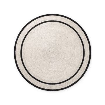 Covor în culoare naturală deschisă reversibil/țesut manual rotund din iută ø 200 cm Lina – Hanse Home